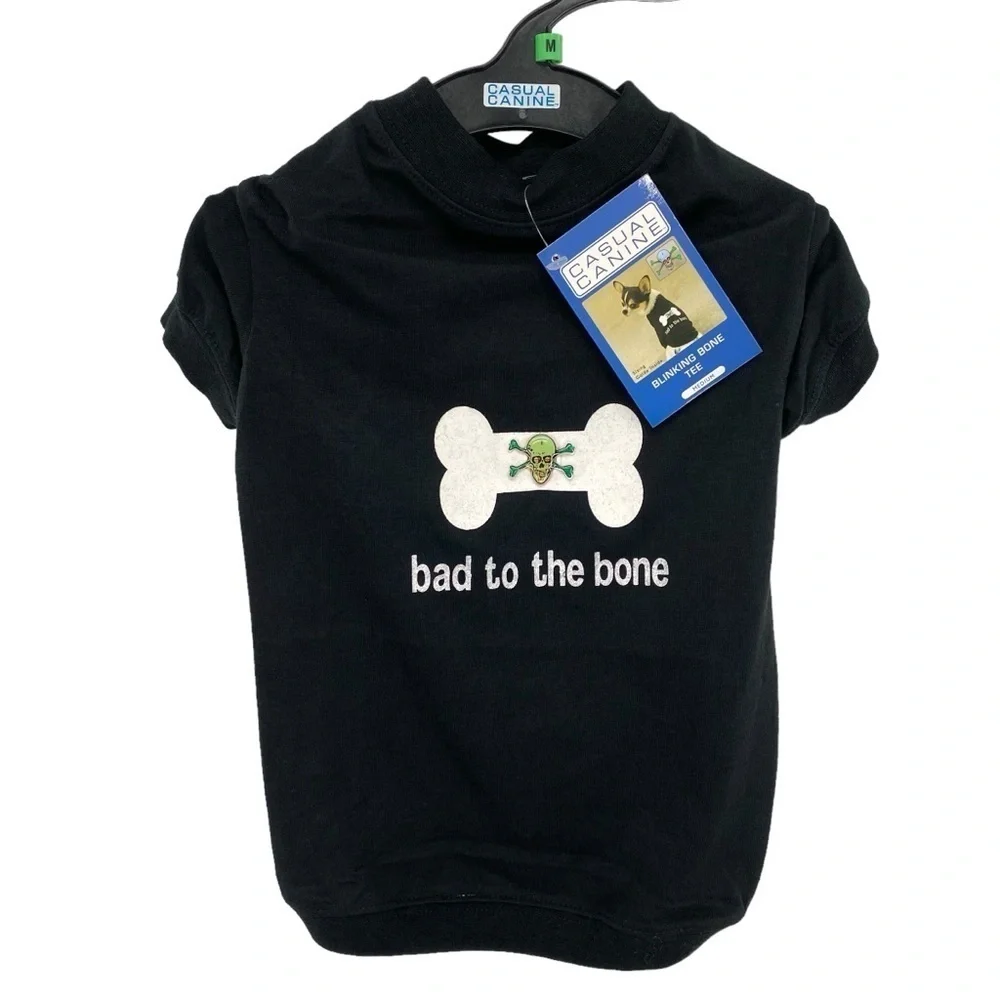 Casual Canine Bad To The Bone Dog Shirt Medium